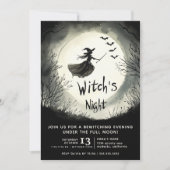 Halloweenfeest, Heksen Nacht, Meiden Nacht Kaart (Voorkant)