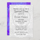 Halloweenfeest | Hete roze en blauwe gloed Kaart (Voorkant / Achterkant)