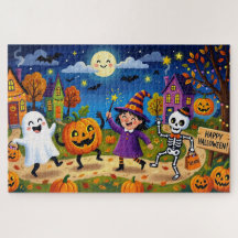 Halloweenfeest - Illustratie van lieve kinderen