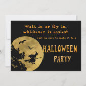 Halloweenfeest in- of uitstappen kaart (Voorkant)