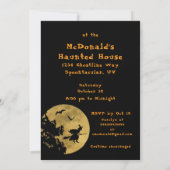 Halloweenfeest in- of uitstappen kaart (Achterkant)