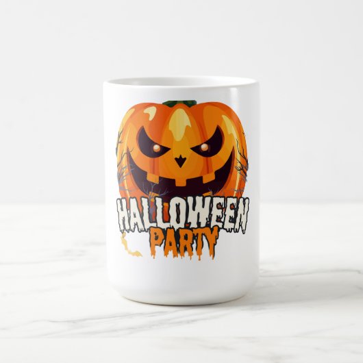Halloweenfeest – Jack-o'-lantaarn ontwerp Koffiemok (Center)
