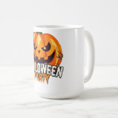 Halloweenfeest – Jack-o'-lantaarn ontwerp Koffiemok (Voorkant rechts)