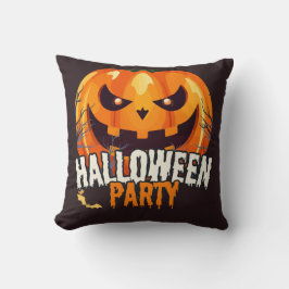 Halloweenfeest – Jack-o'-lantaarn ontwerp Kussen