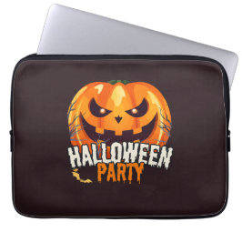 Halloweenfeest – Jack-o'-lantaarn ontwerp Laptop Sleeve