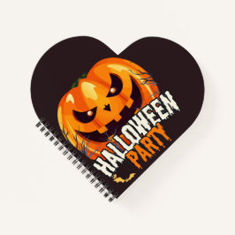 Halloweenfeest – Jack-o'-lantaarn ontwerp Notitieboek