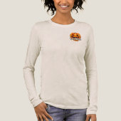 Halloweenfeest – Jack-o'-lantaarn ontwerp Tri-Blend Shirt (Voorkant)
