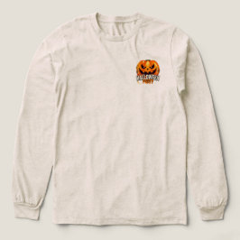 Halloweenfeest – Jack-o'-lantaarn ontwerp Tri-Blend Shirt