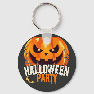 Halloweenfeest – Jack-o'-Lantern ontwerp Sleutelhanger