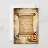 Halloweenfeest Kaart (Voorkant)