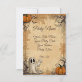 Halloweenfeest Kaart (Voorkant)