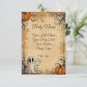 Halloweenfeest Kaart (Staand voorkant)