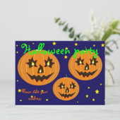 Halloweenfeest Kaart (Staand voorkant)