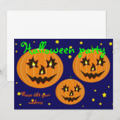 Halloweenfeest Kaart (Voorkant / Achterkant)