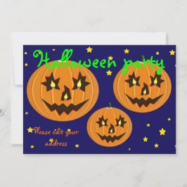 Halloweenfeest Kaart