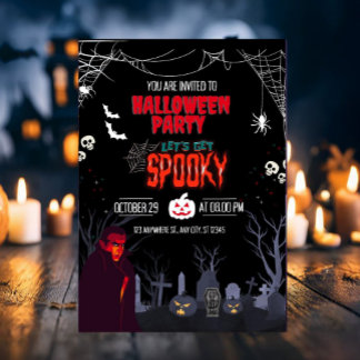 Halloweenfeest Laten we eng spooky worden Kaart