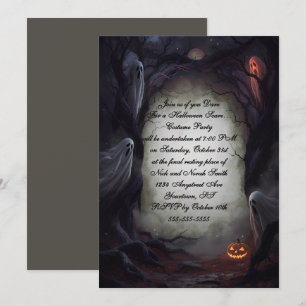 Halloweenfeest Nacht van Angst Kaart