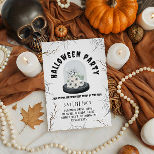 Halloweenfeest Ogen Klok Terrarium Kaart