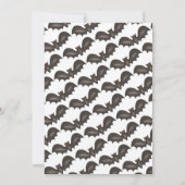 Halloweenfeest Oranje Zwarte Vleermuis Snoep of ee Kaart (Achterkant)