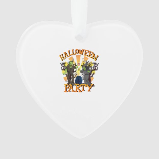 Halloweenfeest                                 ornament (voorkant)