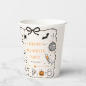 Halloweenfeest Papieren Bekers (Voorkant)