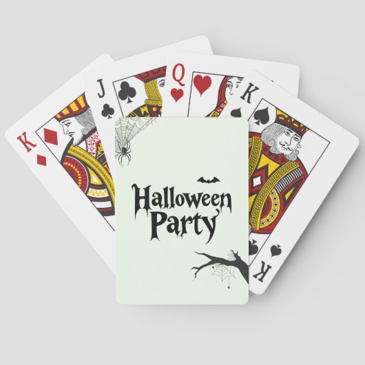 Halloweenfeest Pokerkaarten (Achterkant)