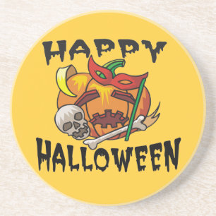 Halloweenfeest Pompoen Onderzetter