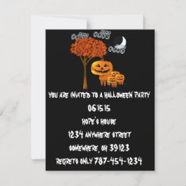 Halloweenfeest Pumpkin Heads Uitnodiging