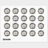 Halloweenfeest Ronde Sticker (Vel)