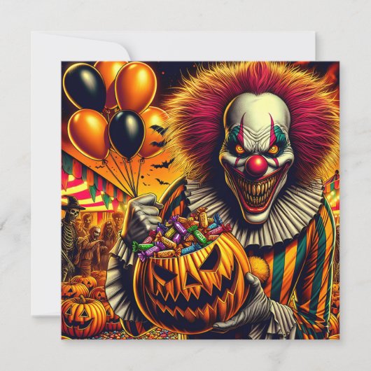 Halloweenfeest | Scary Clown thema (Voorkant)