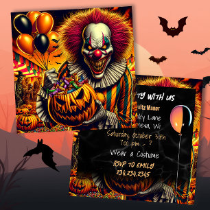 Halloweenfeest   Scary Clown thema