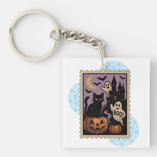 Halloweenfeest Sleutelhanger (voorkant)