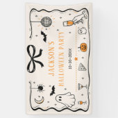 Halloweenfeest Spandoek (Verticaal)