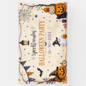 Halloweenfeest Spandoek (Verticaal)