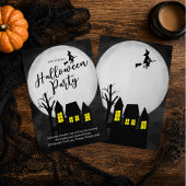 Halloweenfeest Spokenge Huis Kaart