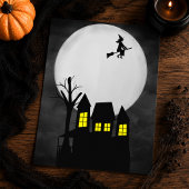 Halloweenfeest Spokenge Huis Kaart