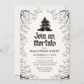 Halloweenfeest Spokenhuis Kaart (Voorkant)