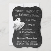 Halloweenfeest - Spookachtige Geest Kaart (Achterkant)