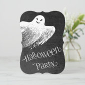 Halloweenfeest - Spookachtige Geest Kaart (Staand voorkant)