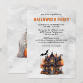 Halloweenfeest spookhuis Jack O'Lantern Kaart (Voorkant / Achterkant)