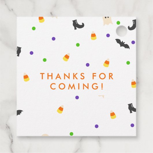Halloweenfeest | Spooky Viering | Bedankjes Labels (Achterkant)