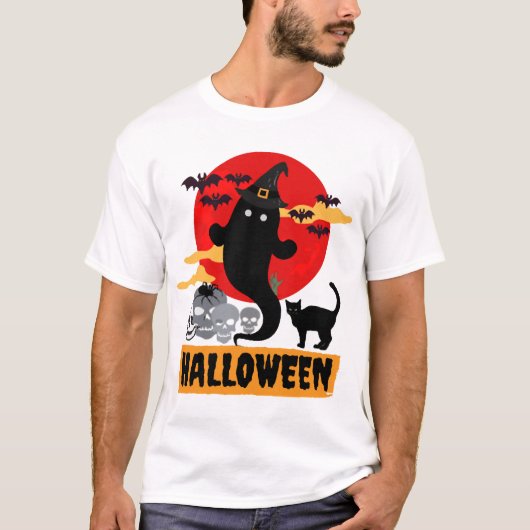Halloweenfeest t-shirt (Voorkant)