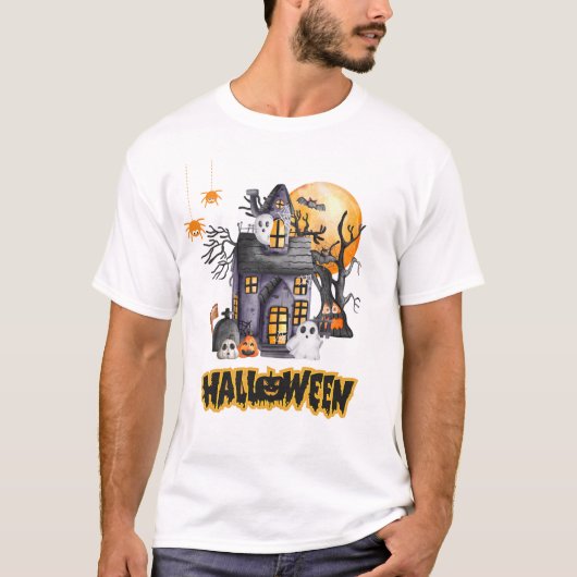 Halloweenfeest T-shirt (Voorkant)