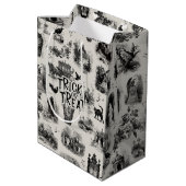 Halloweenfeest Trick or Treat Medium Cadeauzakje (Achterkant Gekanteld)