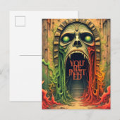 Halloweenfeest Uitnodiging Briefkaart (Voorkant / Achterkant)