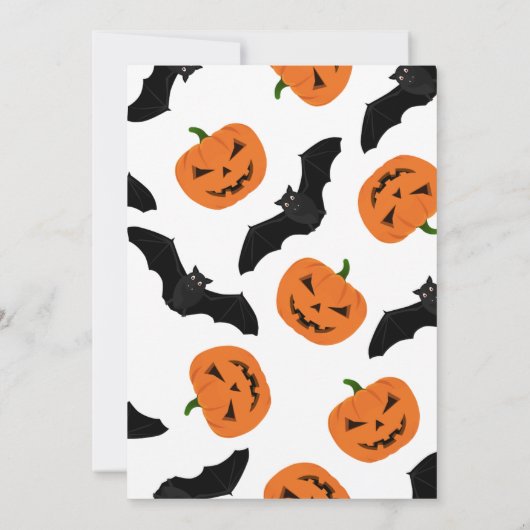 Halloweenfeest uitnodiging voor een Spokenhuis (Achterkant)