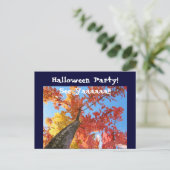 Halloweenfeest! Uitnodigingen Prentkaarten Zie Yaa (Staand voorkant)