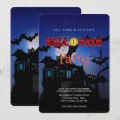 Halloweenfeest Vintage Gotisch   Kaart (Voorkant / Achterkant)