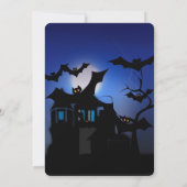 Halloweenfeest Vintage Gotisch   Kaart (Achterkant)