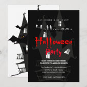 Halloweenfeest Vintage Gotisch   Kaart (Voorkant / Achterkant)